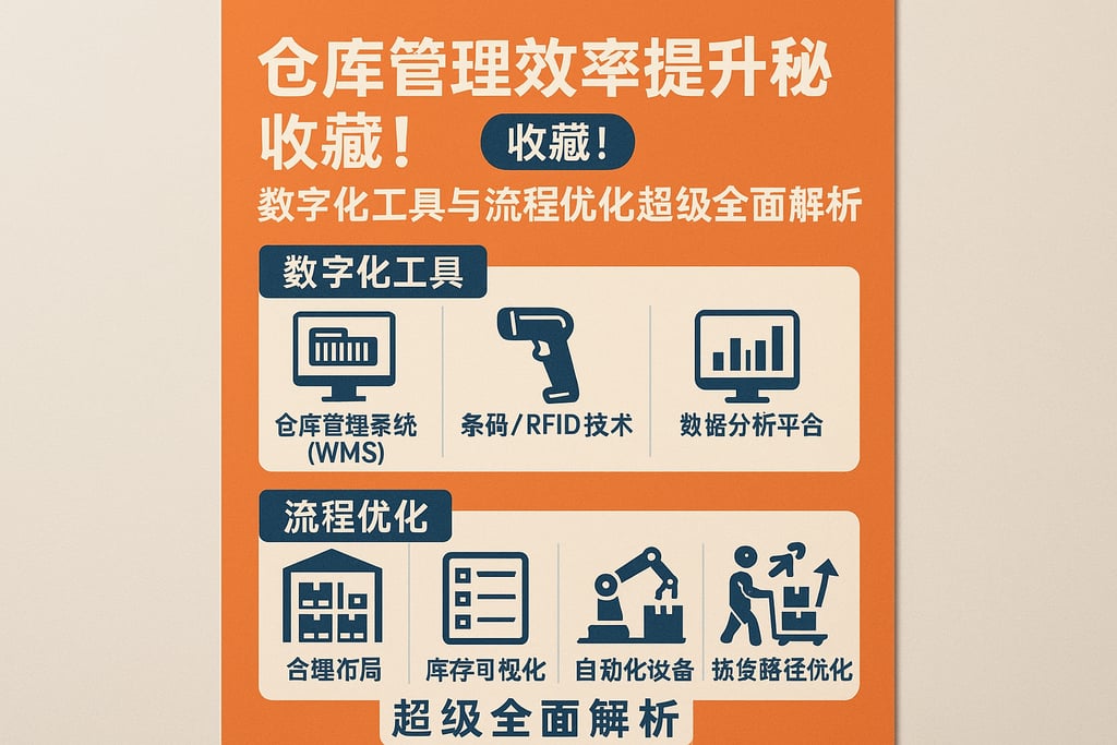 仓库管理效率提升秘籍，收藏！数字化工具与流程优化超级全面解析
