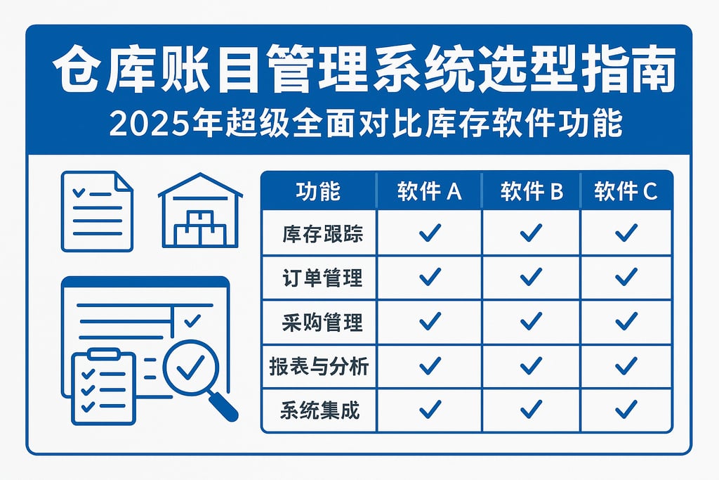 仓库账目管理系统选型指南，2025年超级全面对比库存软件功能