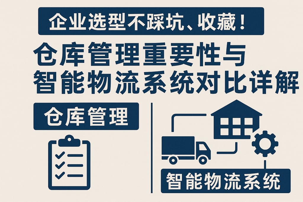 企业选型不踩坑，收藏！仓库管理重要性与智能物流系统对比详解