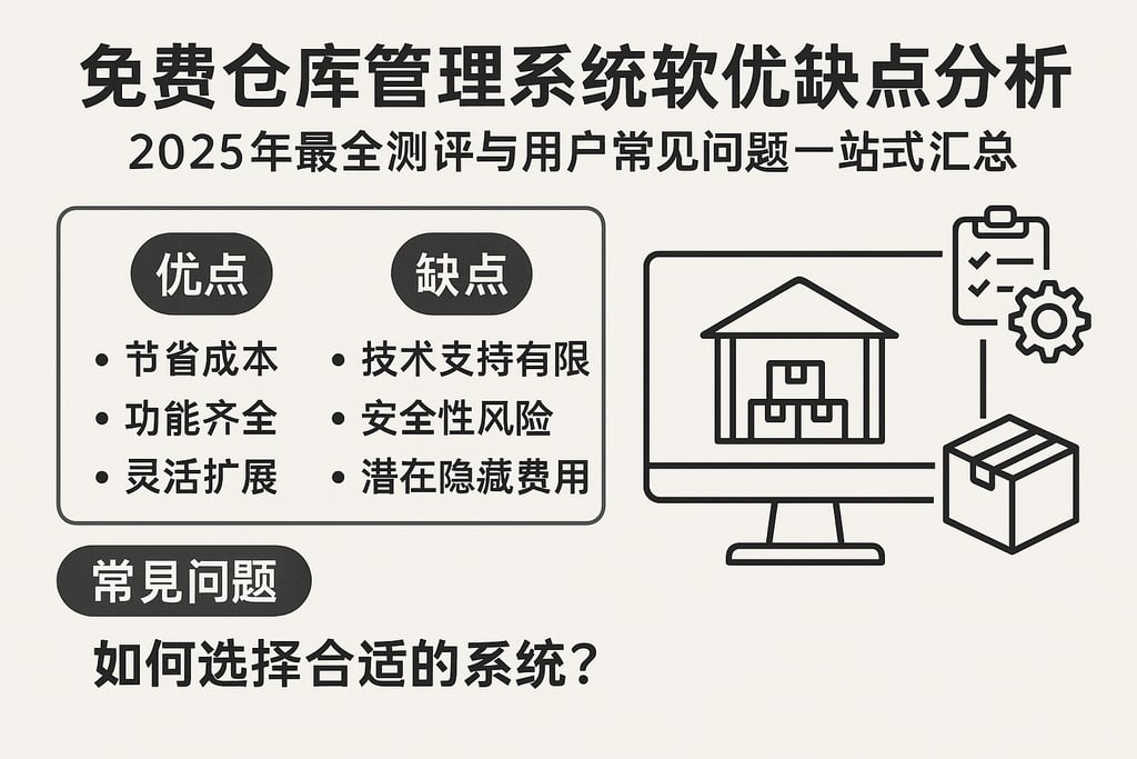 免费仓库管理系统软件优缺点分析：2025年最全测评与用户常见问题一站式汇总