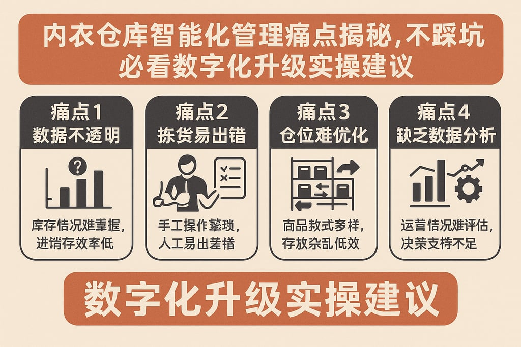 内衣仓库智能化管理痛点揭秘，不踩坑必看数字化升级实操建议