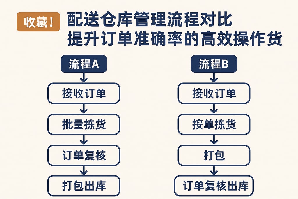 收藏！配送仓库管理流程对比，提升订单准确率的高效操作干货