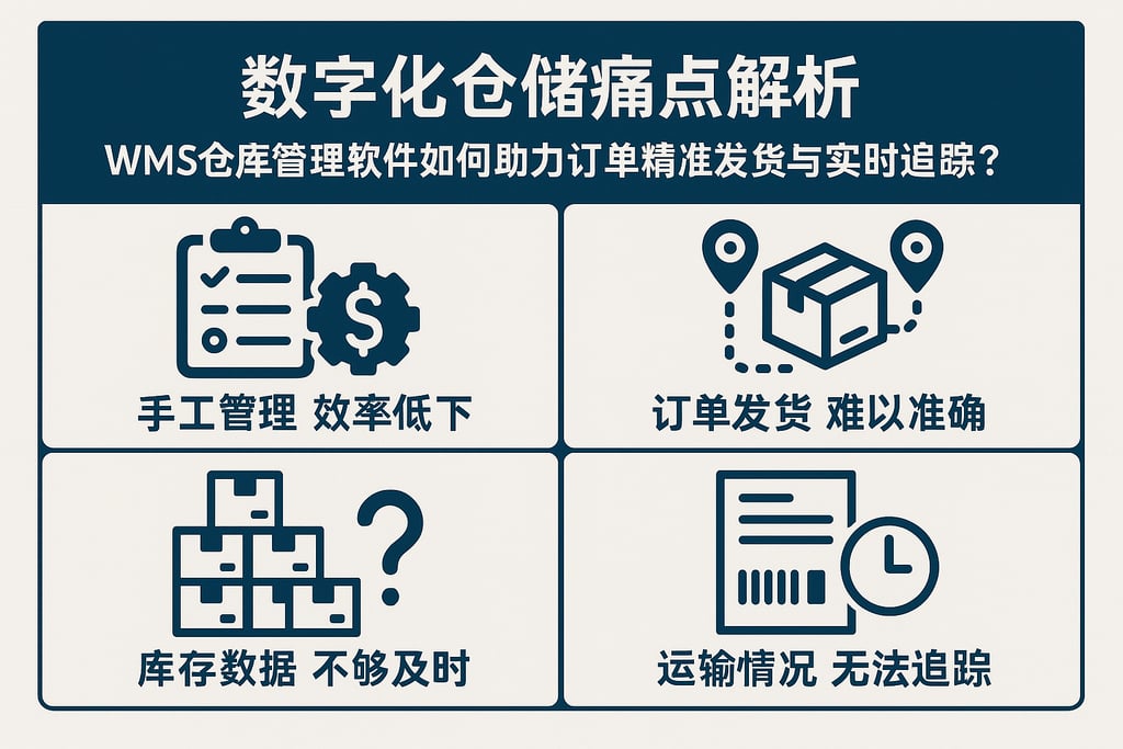 数字化仓储痛点解析，wms仓库管理软件如何助力订单精准发货与实时追踪？