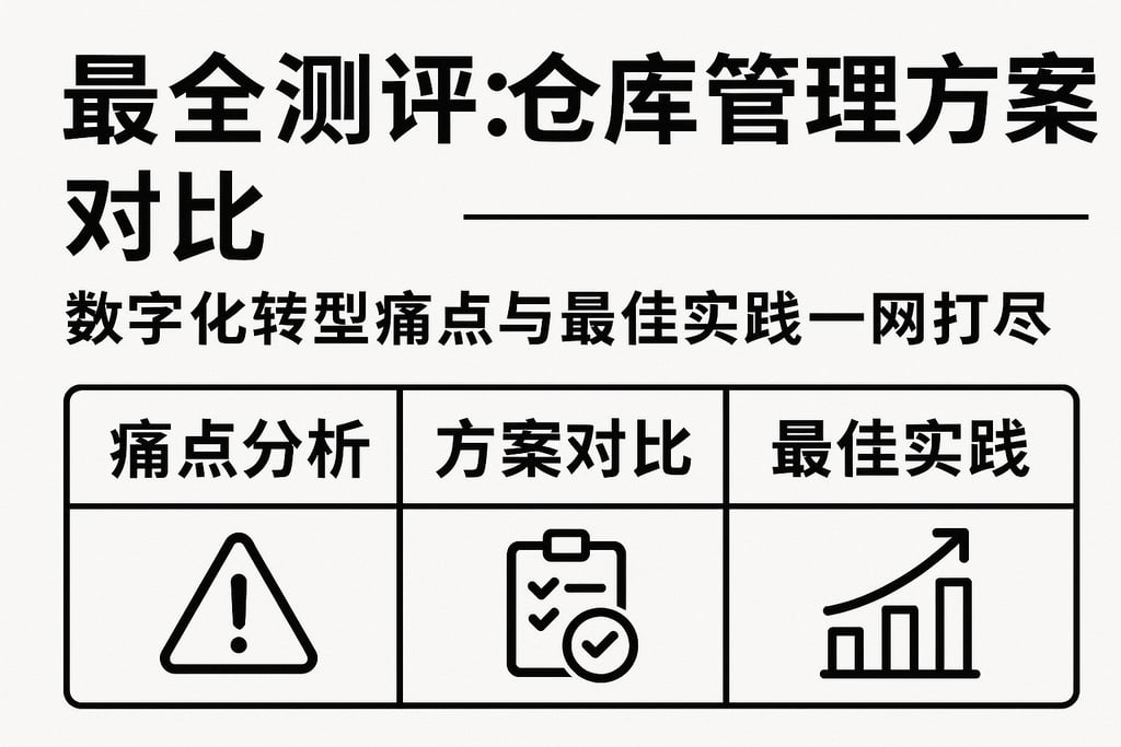 最全测评：仓库管理方案对比，数字化转型痛点与最佳实践一网打尽