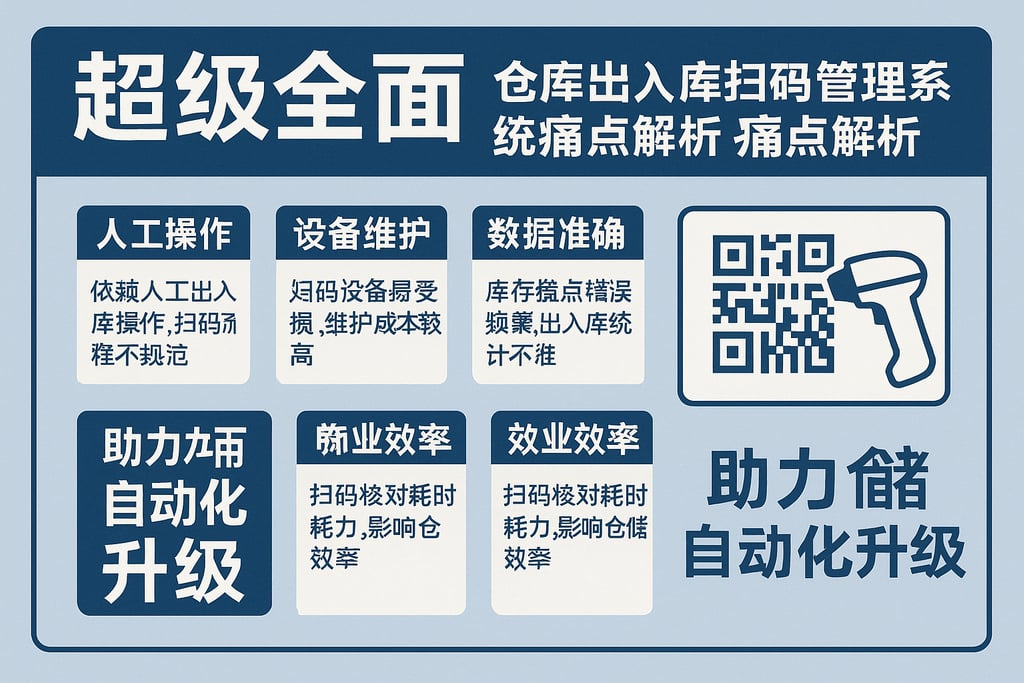 超级全面：仓库出入库扫码管理系统痛点解析，助力仓储自动化升级