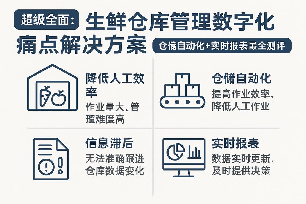 超级全面：生鲜仓库管理数字化痛点解决方案，仓储自动化+实时报表最全测评