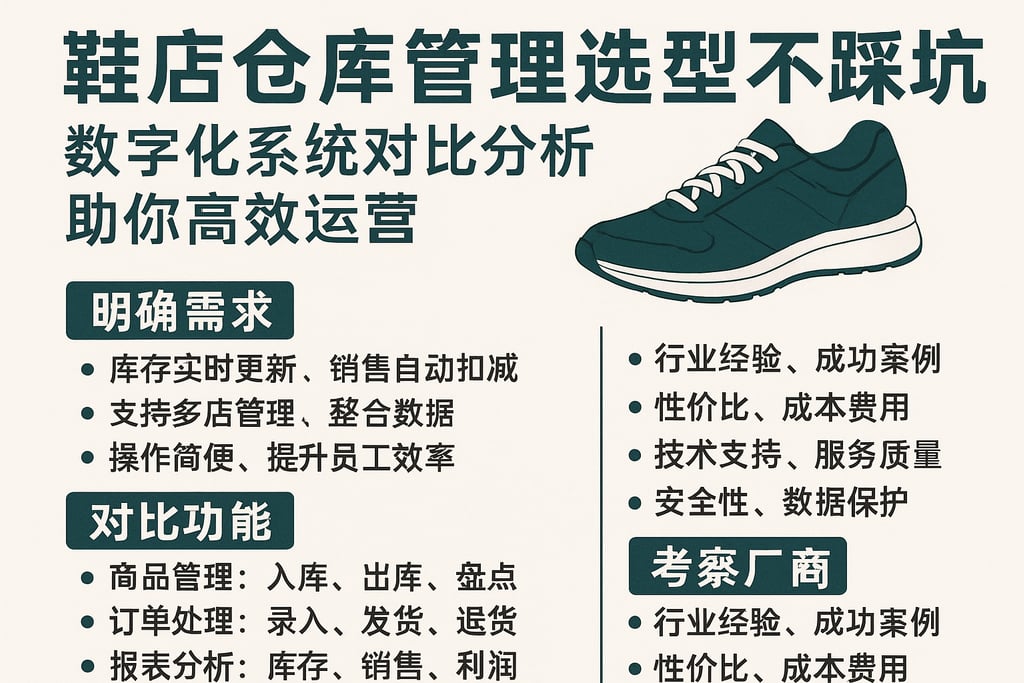 鞋店仓库管理选型不踩坑指南，数字化系统对比分析助你高效运营