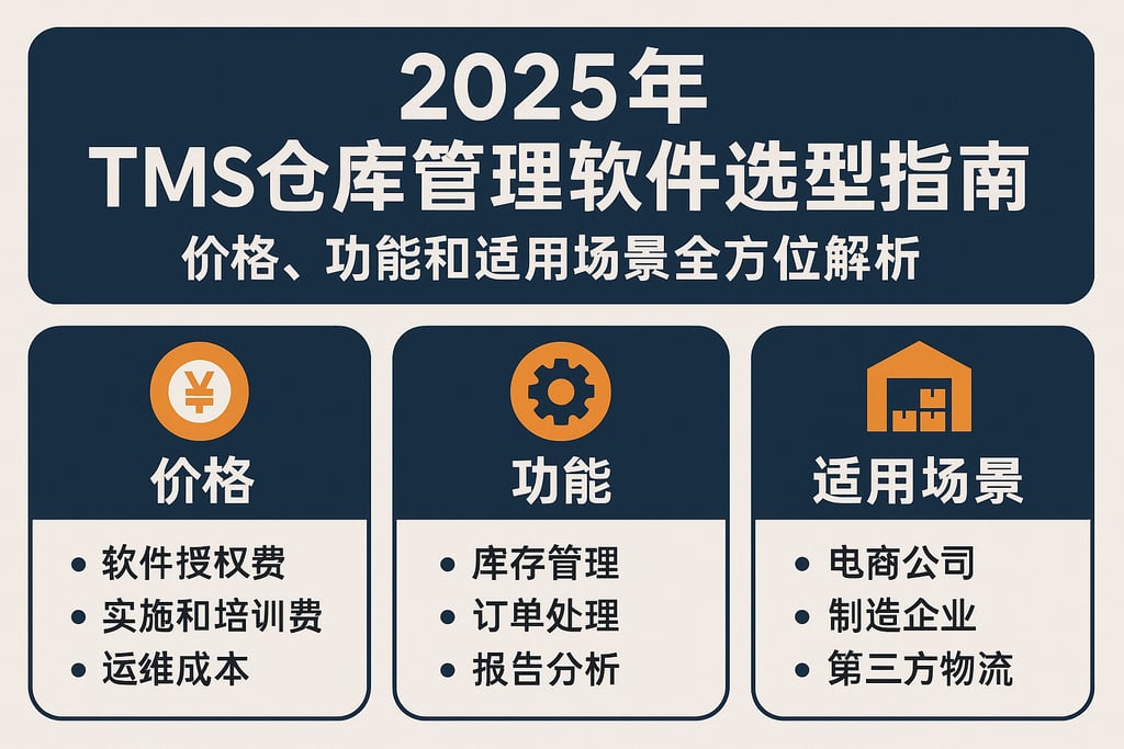 2025年tms仓库管理软件选型指南：价格、功能和适用场景全方位解析