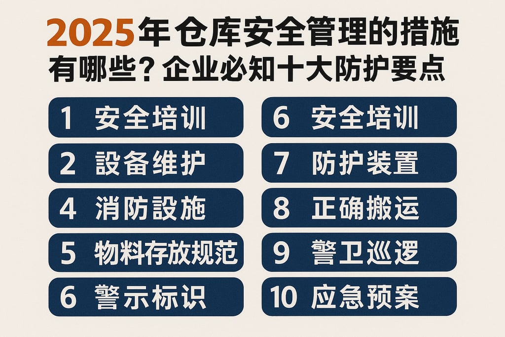 2025年仓库安全管理的措施有哪些？企业必知的十大防护要点