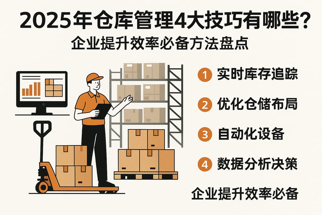 2025年仓库管理4大技巧有哪些？企业提升效率必备方法盘点