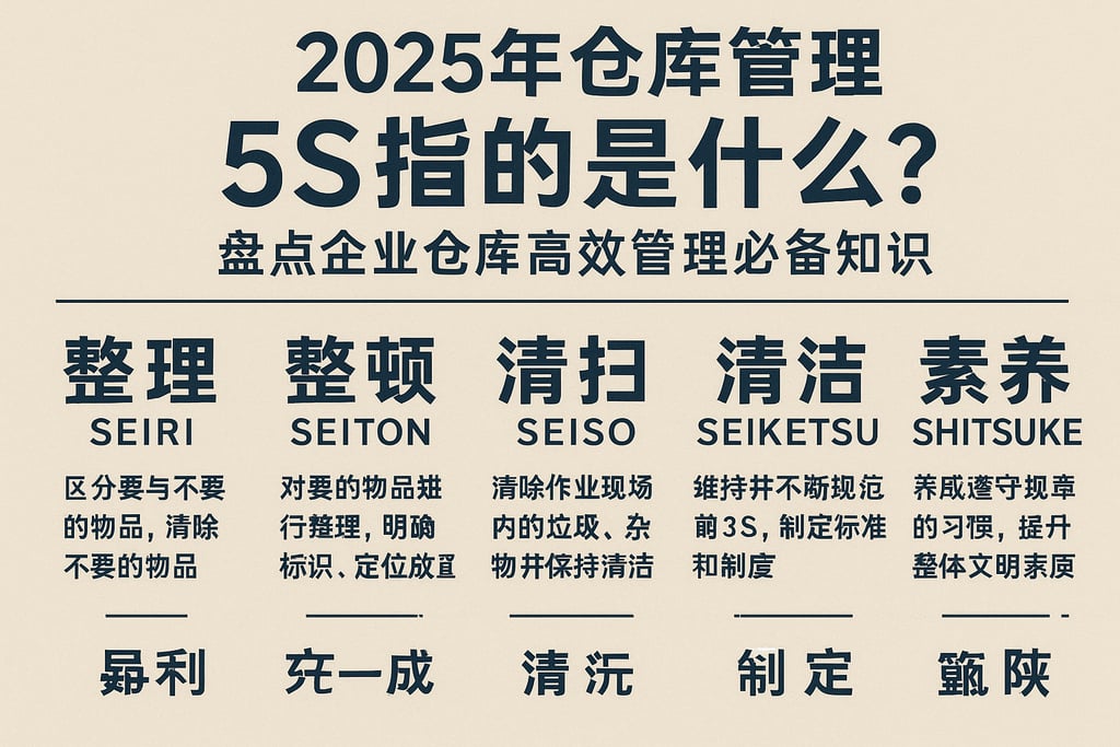 2025年仓库管理5S指的是什么？盘点企业仓库高效管理必备知识