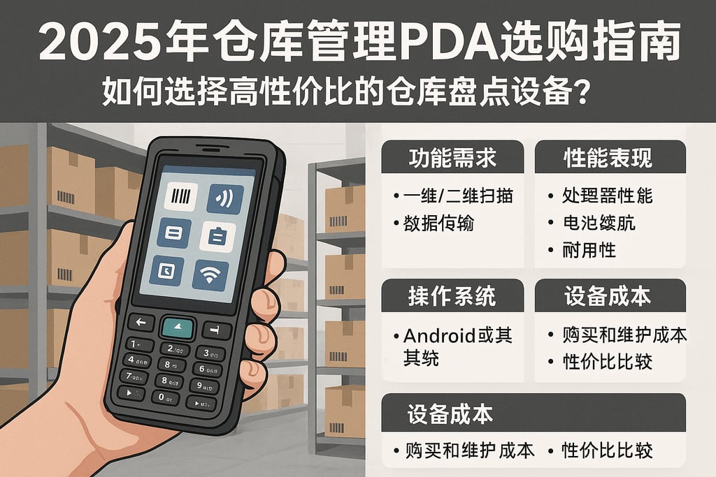 2025年仓库管理PDA选购指南：如何选择高性价比的仓库盘点设备？