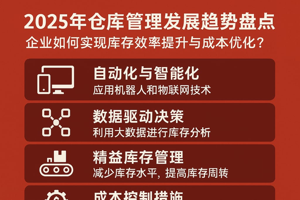 2025年仓库管理发展趋势盘点：企业如何实现库存效率提升与成本优化？