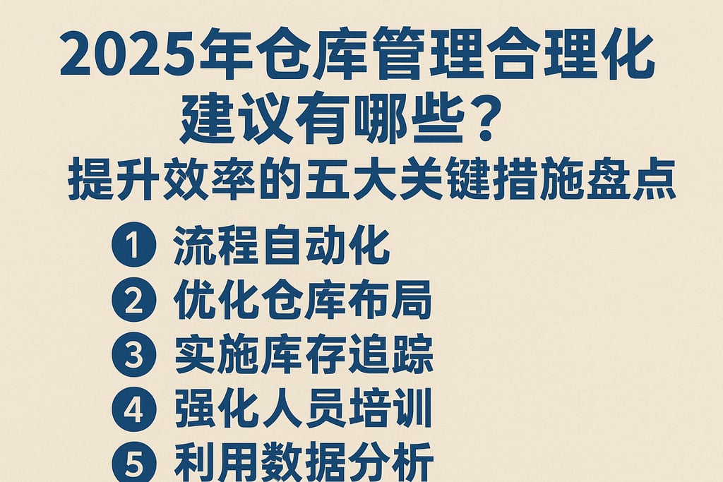 2025年仓库管理合理化建议有哪些？提升效率的五大关键措施盘点