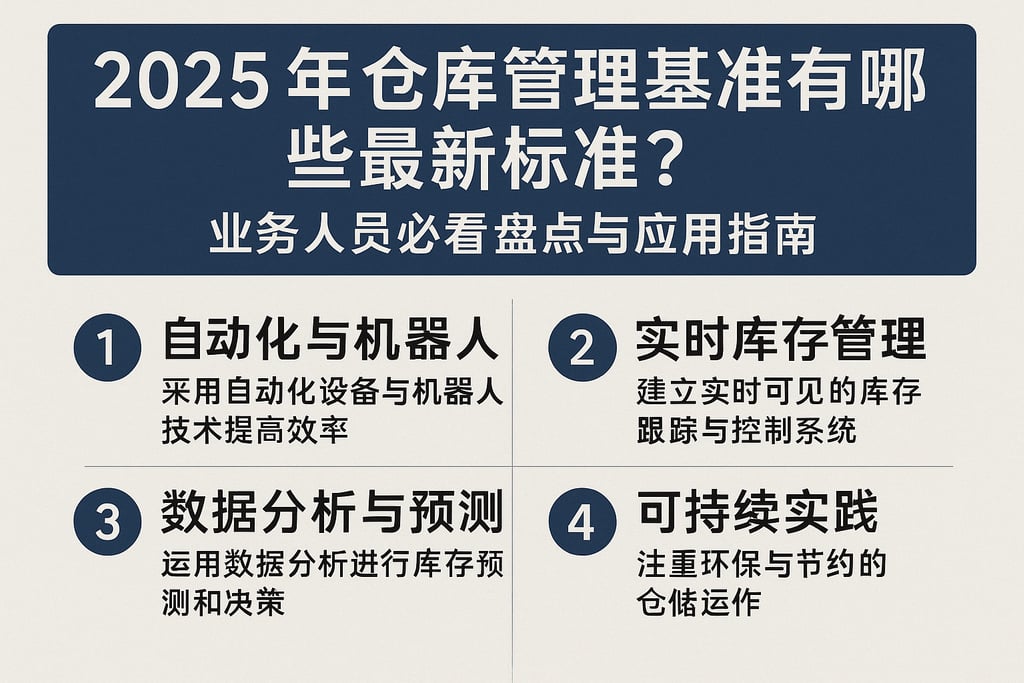 2025年仓库管理基准有哪些最新标准？业务人员必看盘点与应用指南