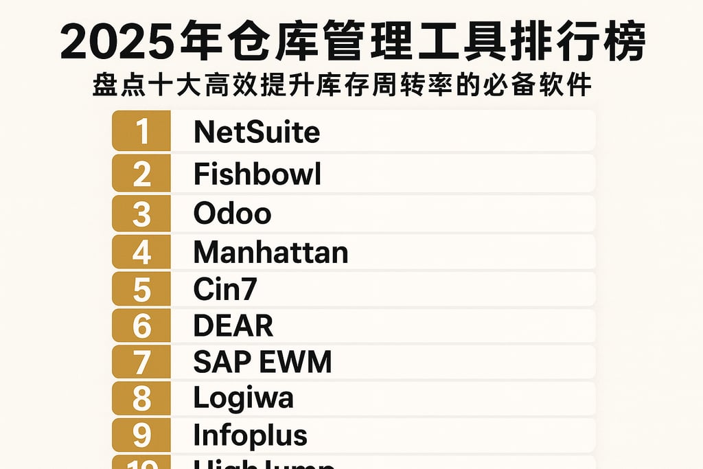 2025年仓库管理工具排行榜：盘点十大高效提升库存周转率的必备软件