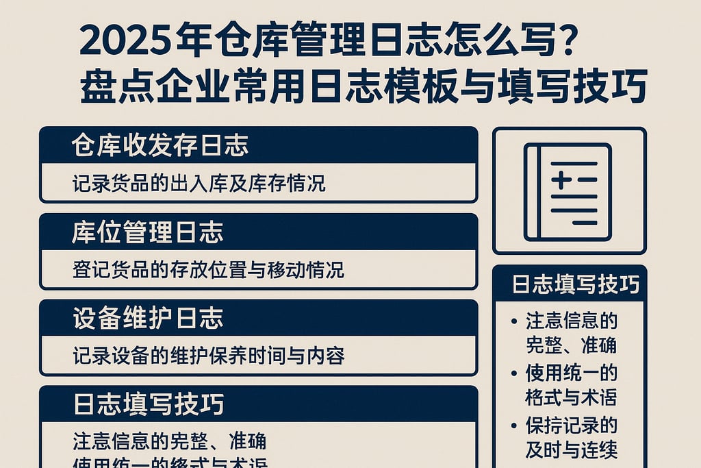 2025年仓库管理日志怎么写？盘点企业常用日志模板与填写技巧
