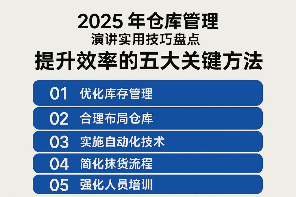 2025年仓库管理演讲实用技巧盘点，提升效率的五大关键方法