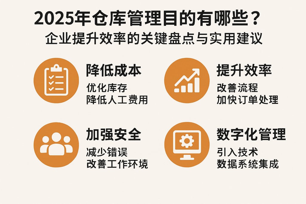 2025年仓库管理目的有哪些？企业提升效率的关键盘点与实用建议