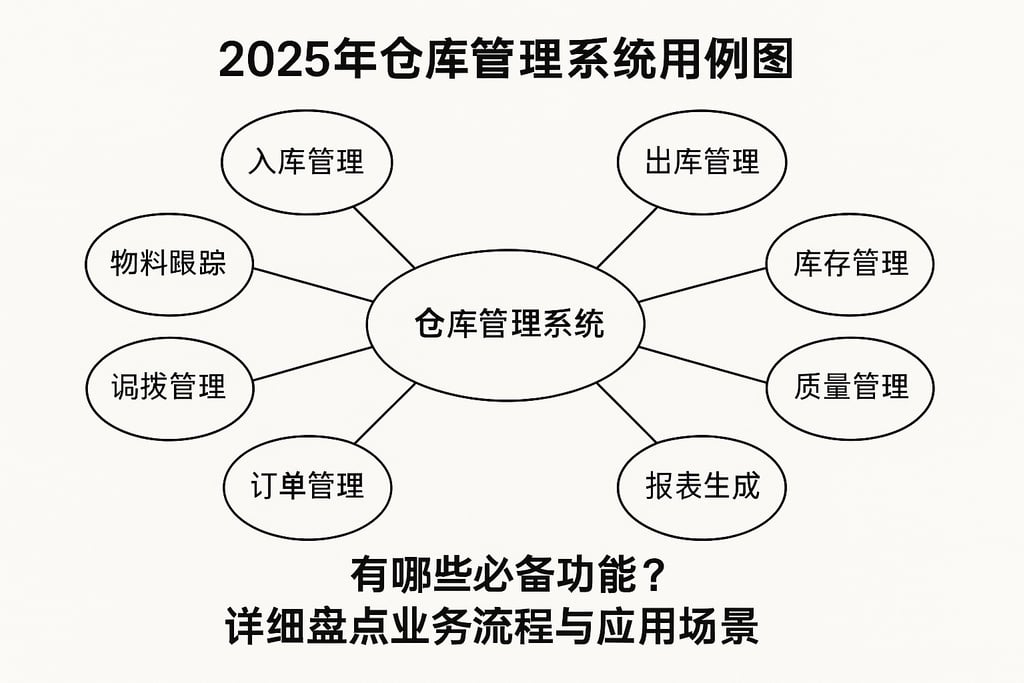 2025年仓库管理系统用例图有哪些必备功能？详细盘点业务流程与应用场景