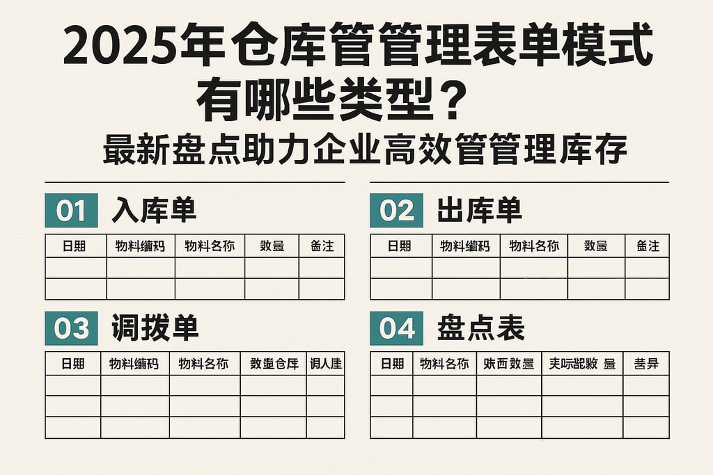 2025年仓库管理表单模板有哪些类型？最新盘点助力企业高效管理库存
