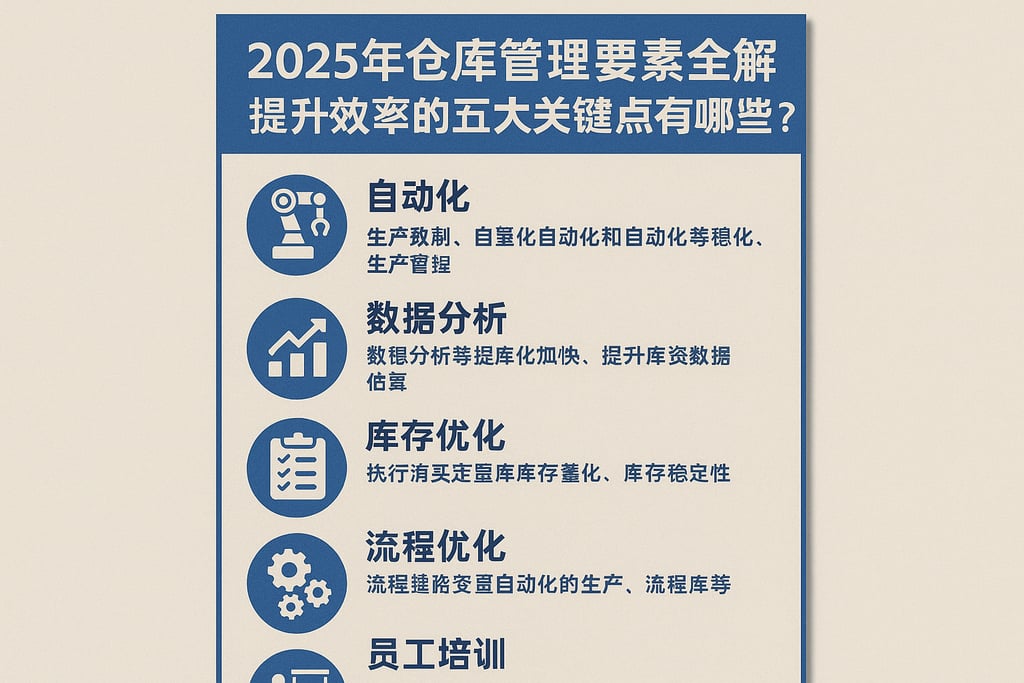 2025年仓库管理要素全解析：提升效率的五大关键点有哪些？