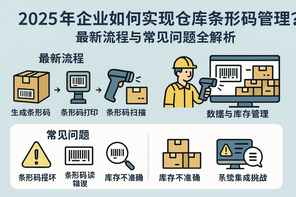2025年企业如何实现仓库条形码管理？最新流程与常见问题全解析