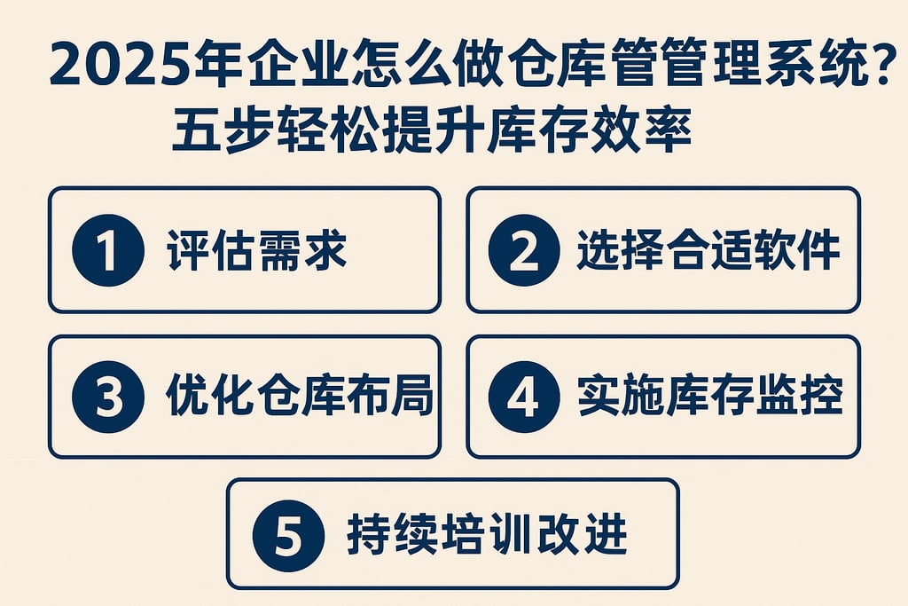 2025年企业怎么做仓库管理系统？五步轻松提升库存效率