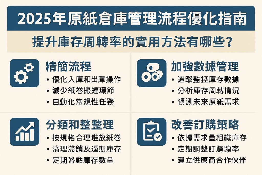 2025年原纸仓库管理流程优化指南，提升库存周转率的实用方法有哪些？