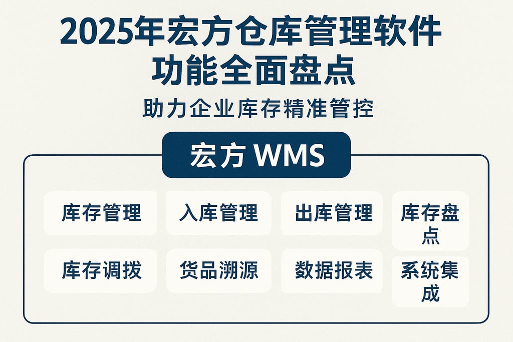 2025年宏方仓库管理软件功能全面盘点，助力企业库存精准管控