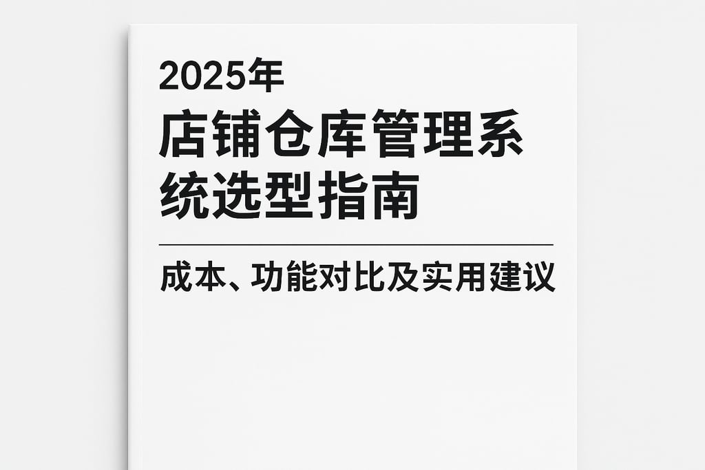 2025年店铺仓库管理系统选型指南：成本、功能对比及实用建议