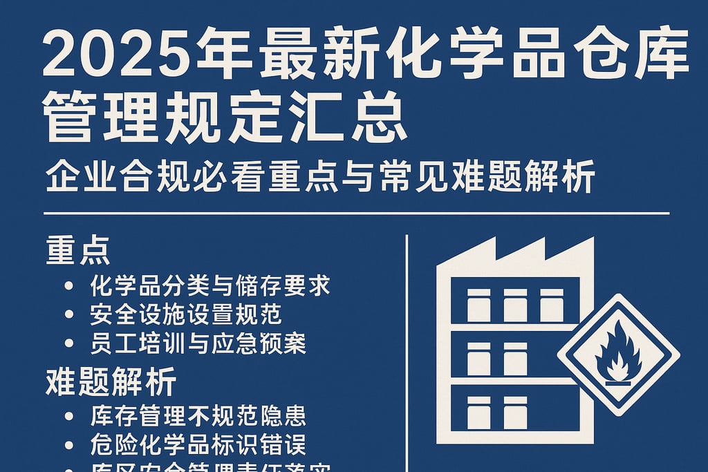 2025年最新化学品仓库管理规定汇总，企业合规必看重点与常见难题解析