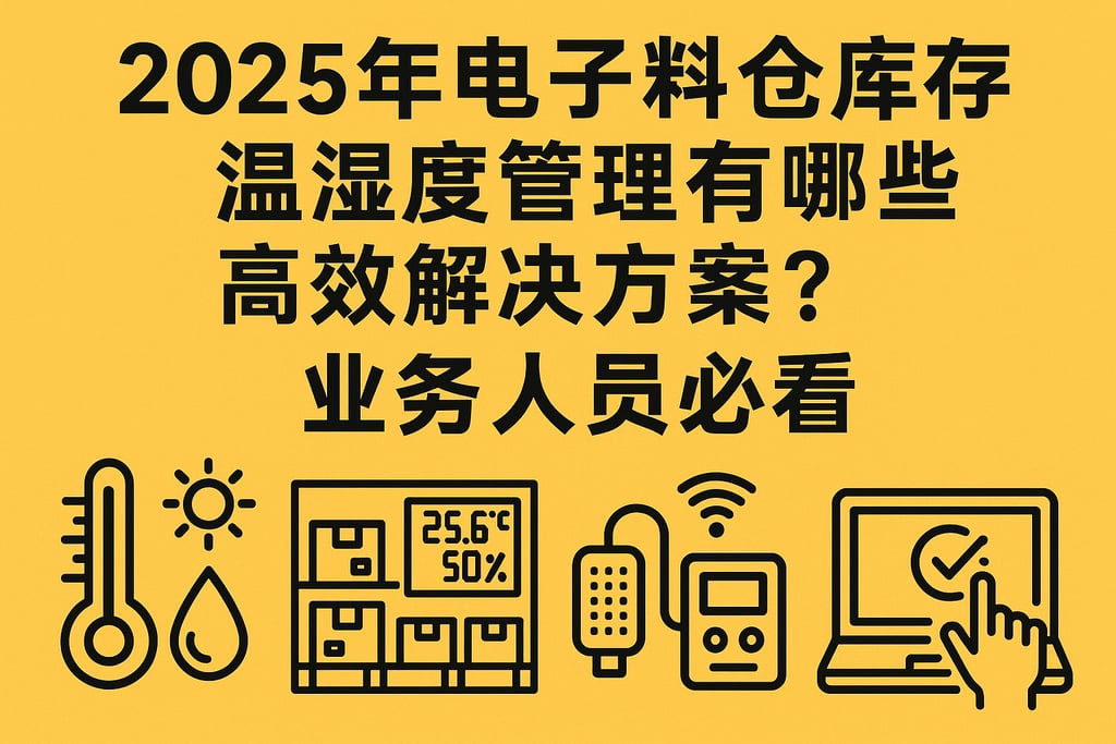 2025年电子料仓库储存温湿度管理有哪些高效解决方案？业务人员必看