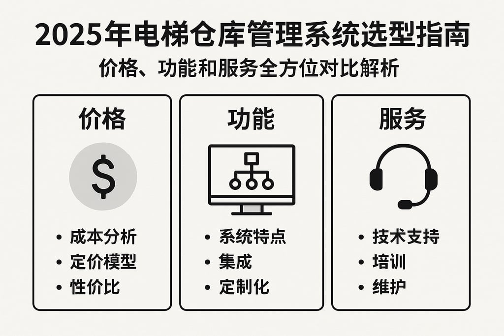 2025年电梯仓库管理系统选型指南：价格、功能和服务全方位对比解析