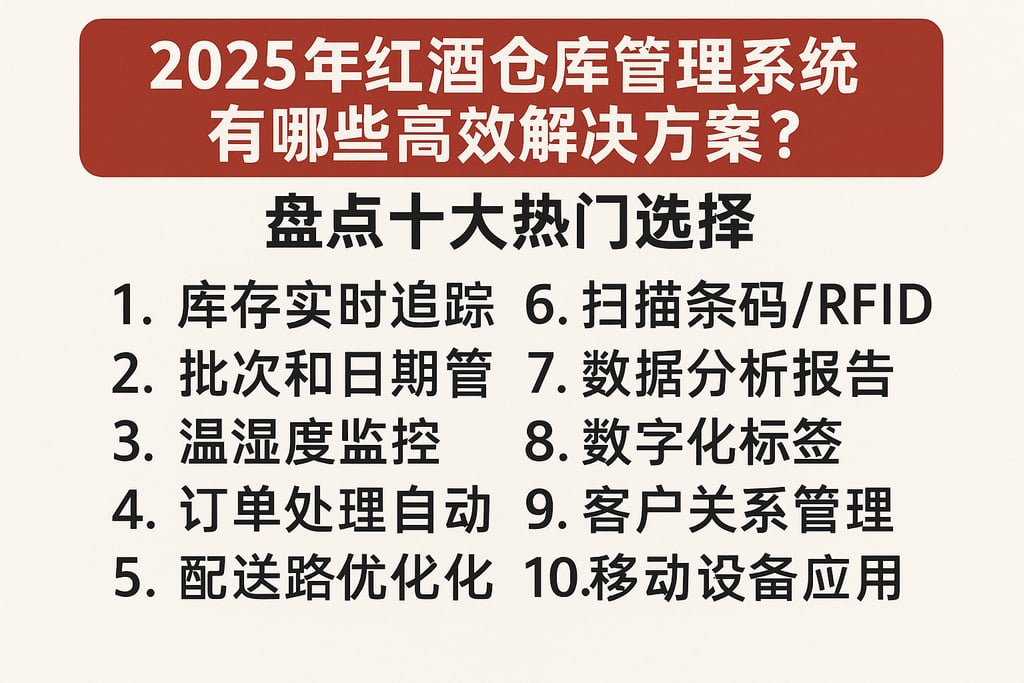 2025年红酒仓库管理系统有哪些高效解决方案？盘点十大热门选择
