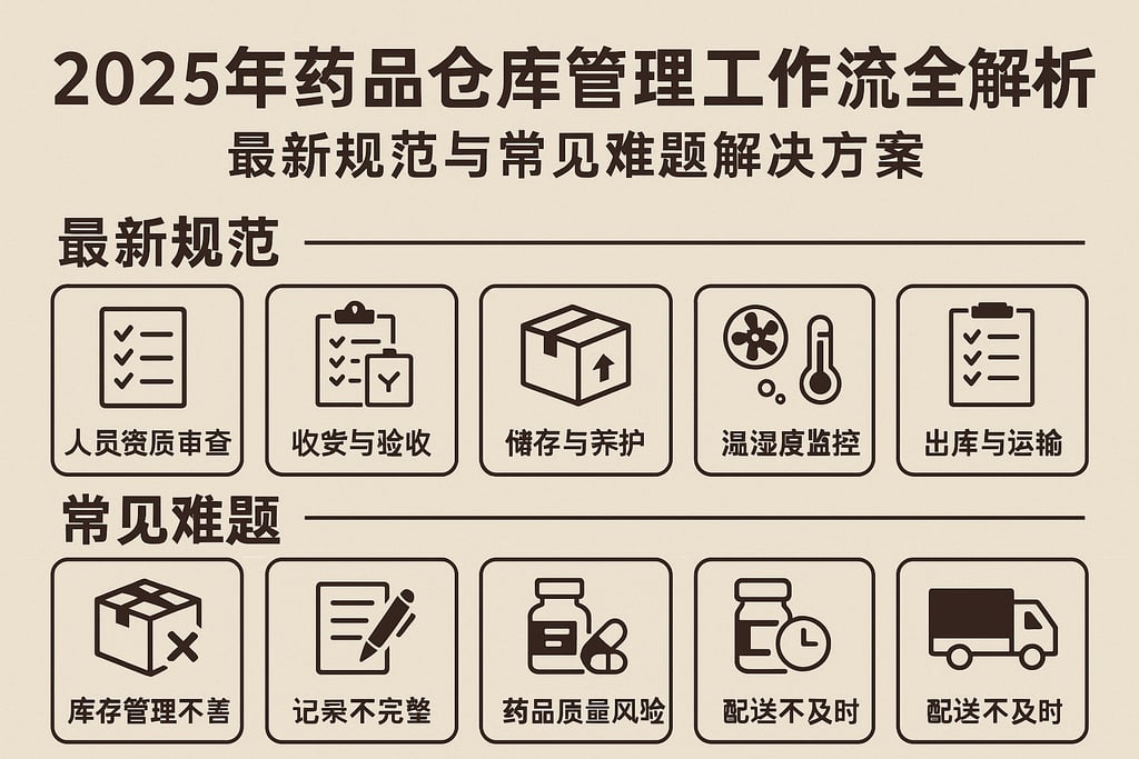 2025年药品仓库管理工作流程全解析：最新规范与常见难题解决方案