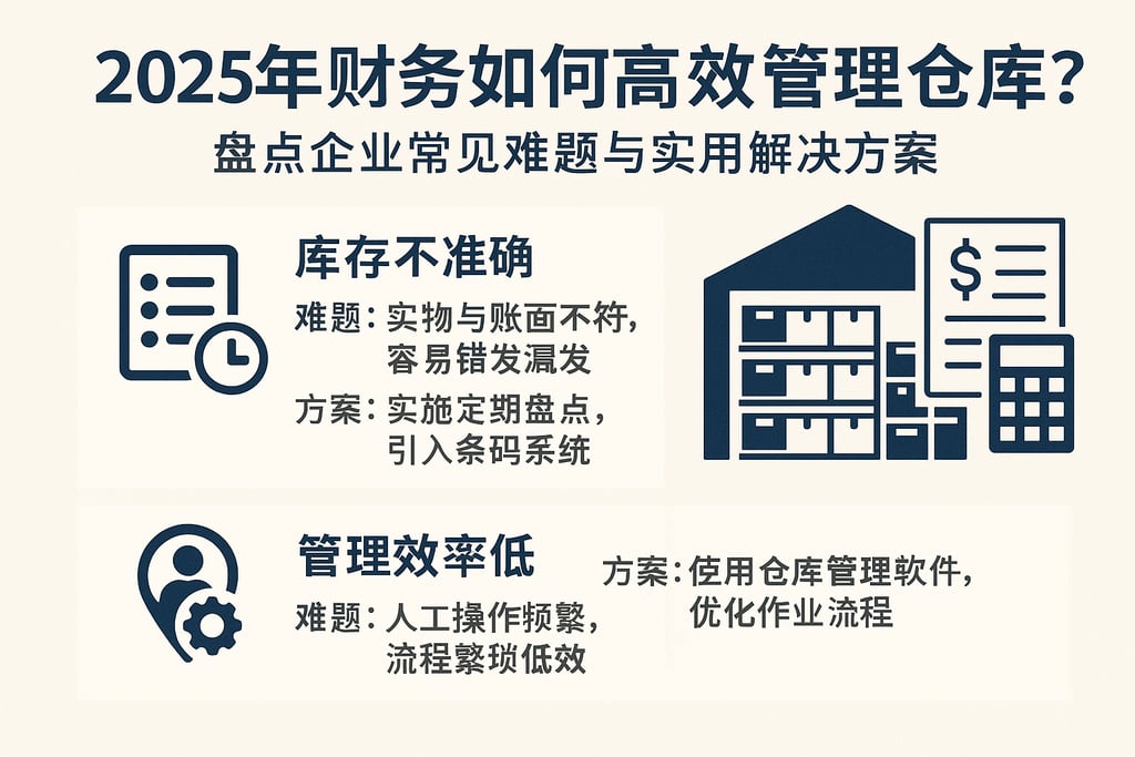 2025年财务如何高效管理仓库？盘点企业常见难题与实用解决方案