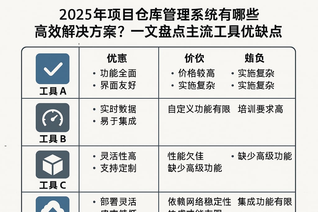 2025年项目仓库管理系统有哪些高效解决方案？一文盘点主流工具优缺点
