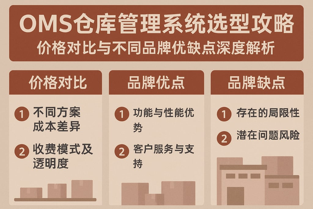 oms仓库管理系统选型攻略：价格对比与不同品牌优缺点深度解析