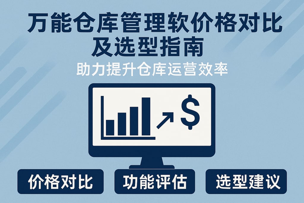 万能仓库管理软件价格对比及选型指南，助力提升仓库运营效率
