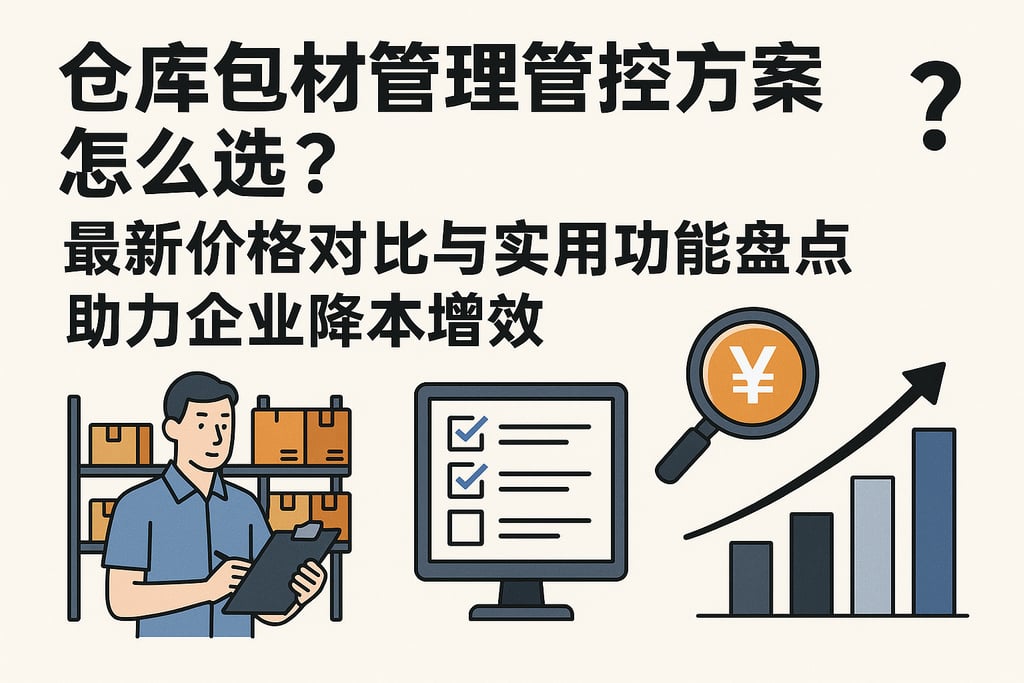 仓库包材管理管控方案怎么选？最新价格对比与实用功能盘点，助力企业降本增效
