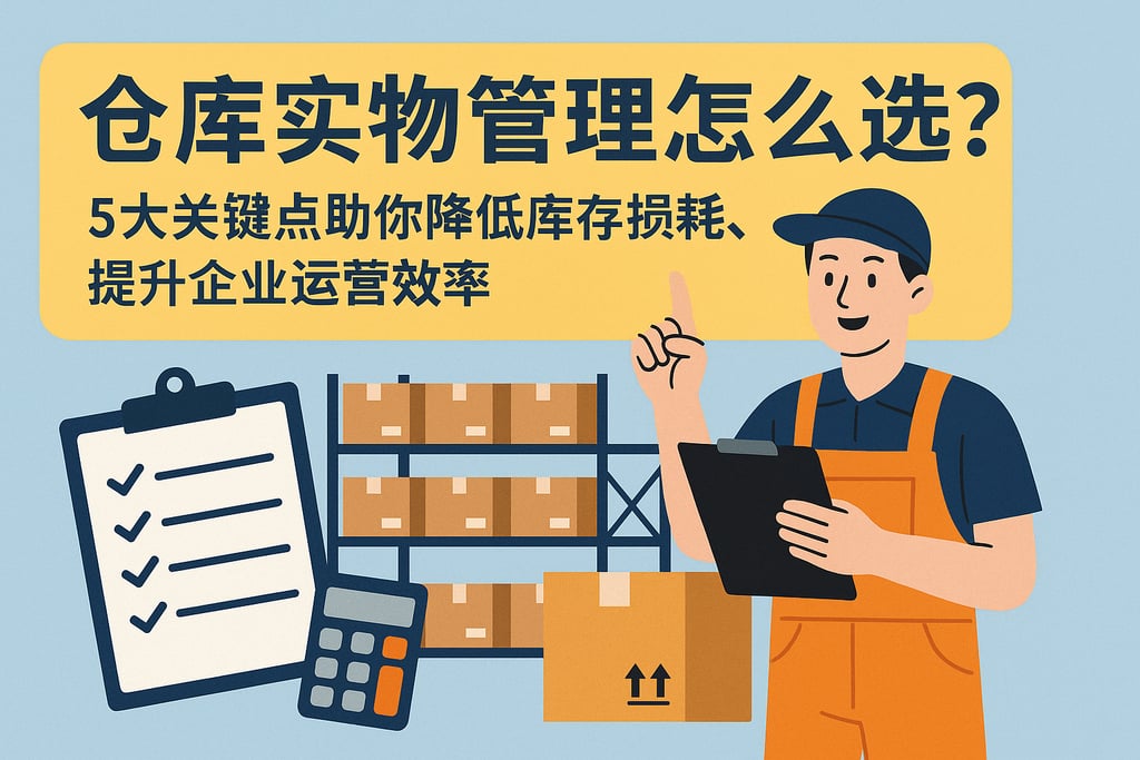 仓库实物管理怎么选？5大关键点助你降低库存损耗，提升企业运营效率