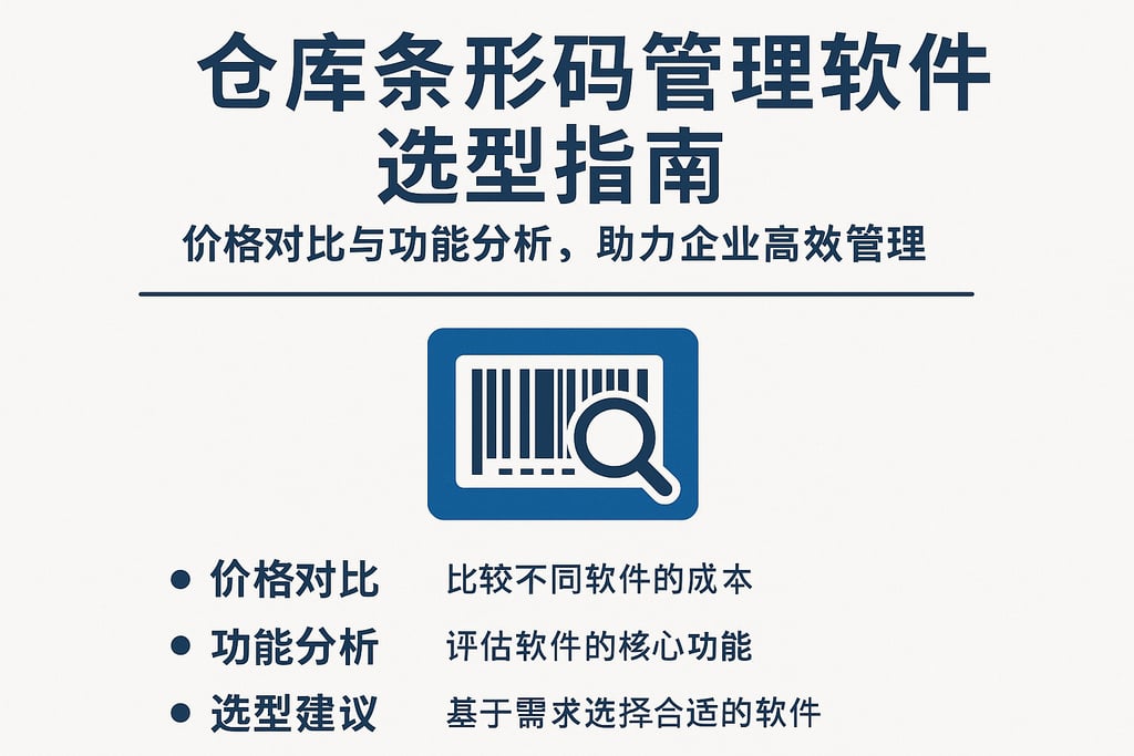 仓库条形码管理软件选型指南：价格对比与功能分析，助力企业高效管理