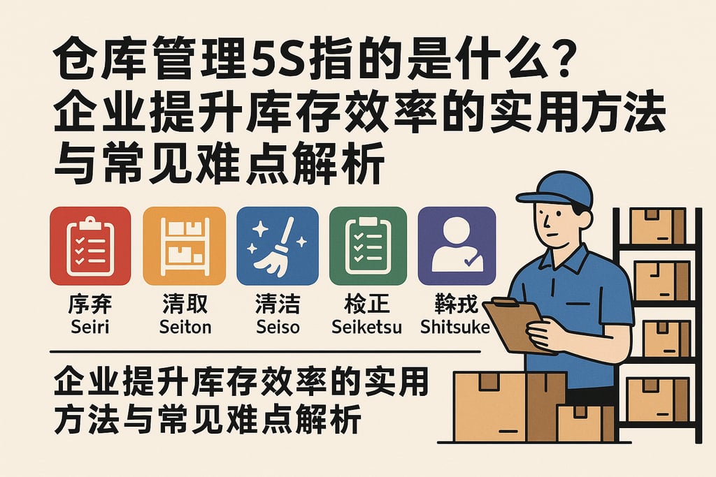 仓库管理5S指的是什么？企业提升库存效率的实用方法与常见难点解析