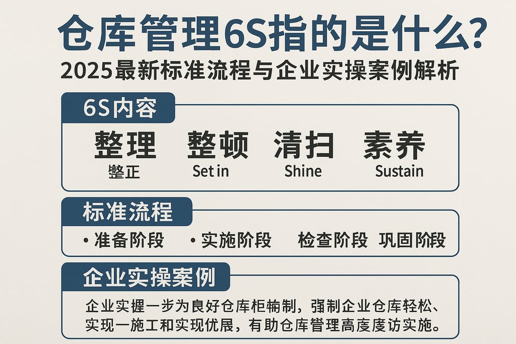 仓库管理6S指的是什么？2025最新标准流程与企业实操案例解析