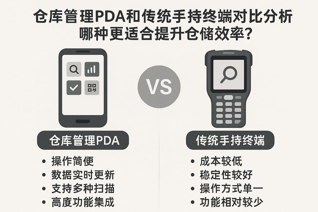 仓库管理PDA和传统手持终端对比分析，哪种更适合提升仓储效率？