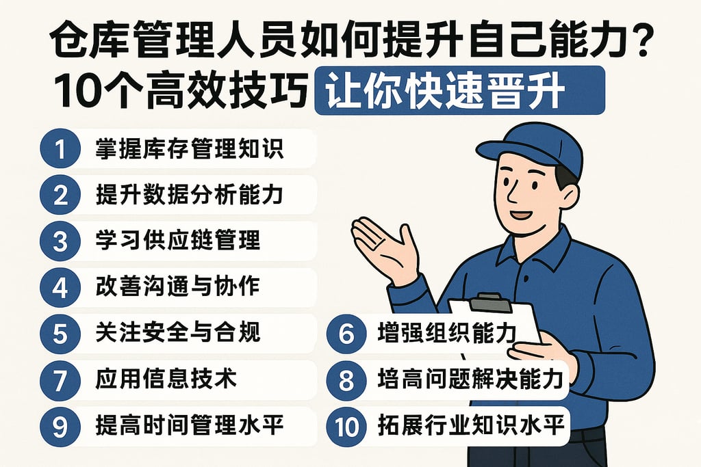 仓库管理人员如何提升自己能力？10个高效技巧让你快速晋升