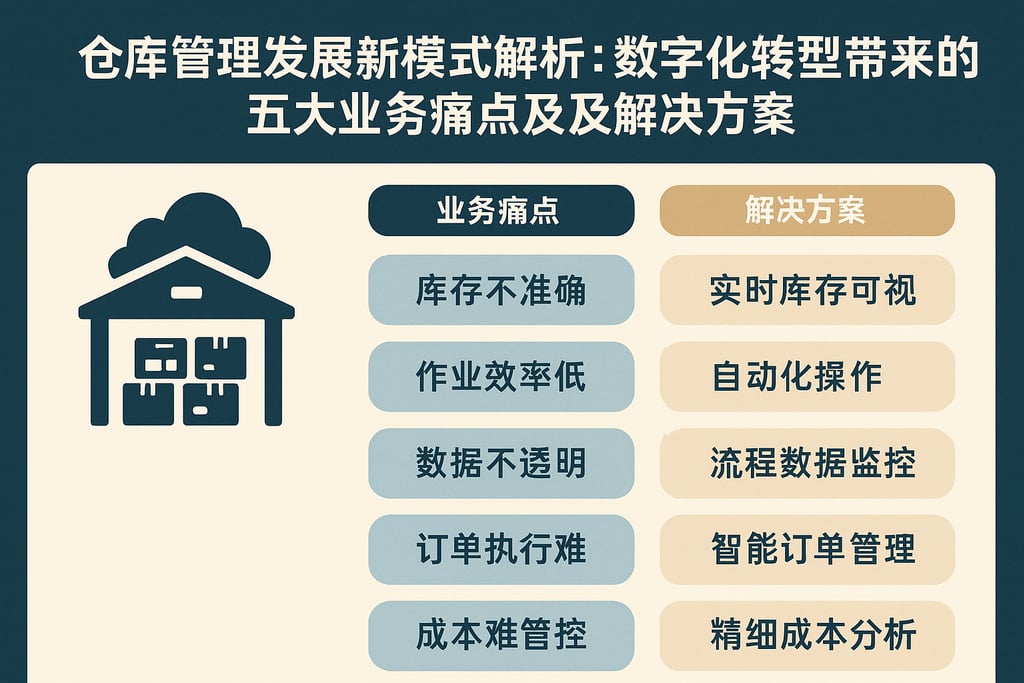 仓库管理发展新模式解析：数字化转型带来的五大业务痛点及解决方案