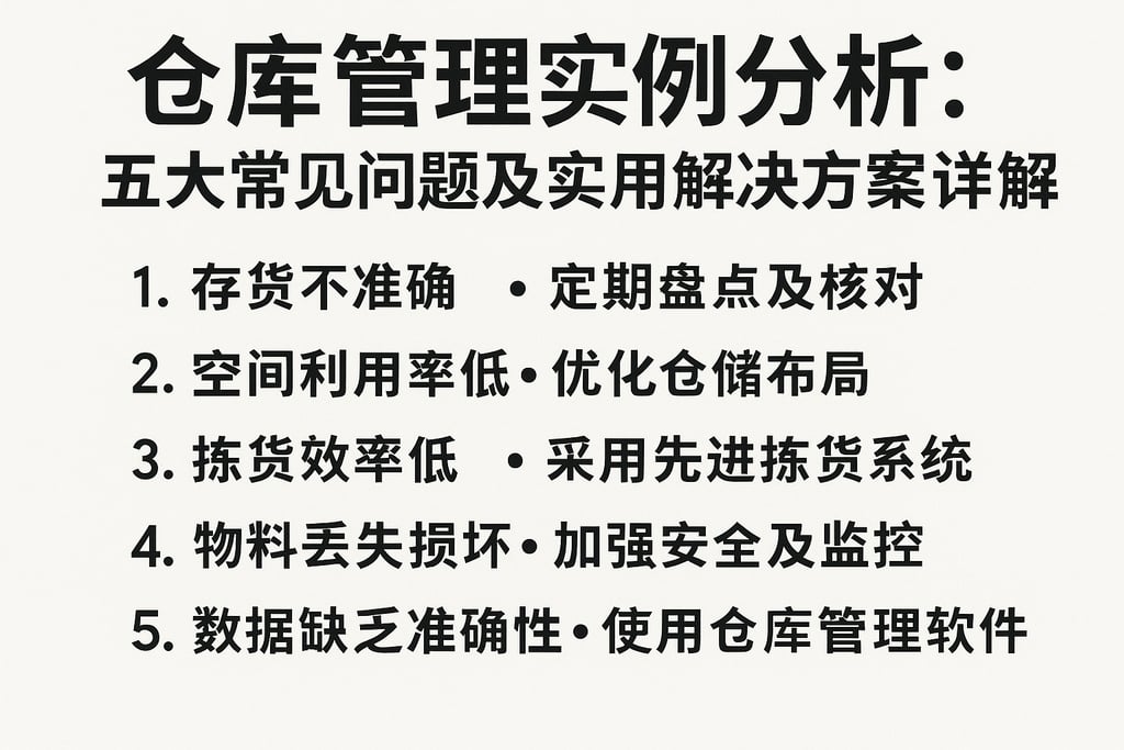 仓库管理实例分析：五大常见问题及实用解决方案详解
