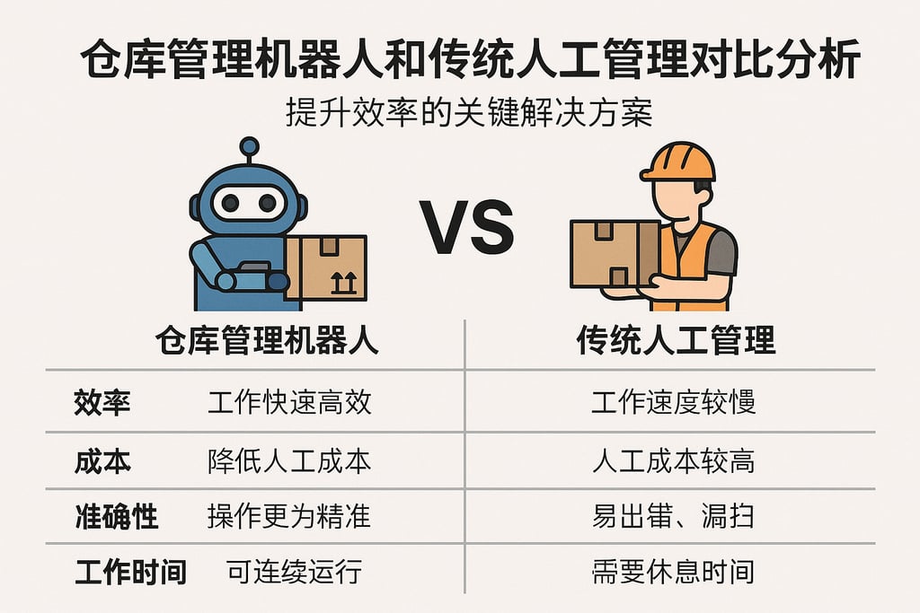 仓库管理机器人和传统人工管理对比分析，提升效率的关键解决方案